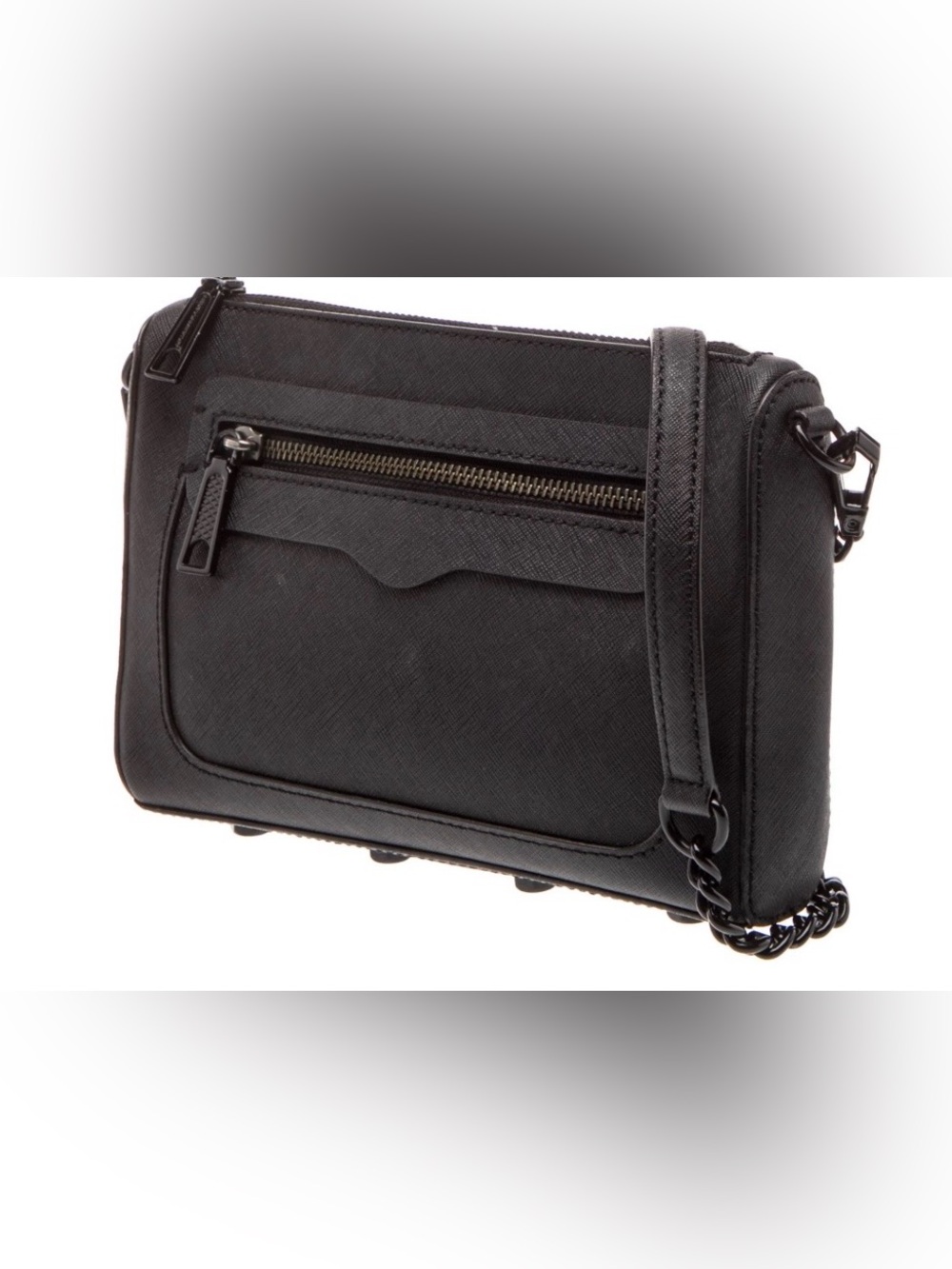 Rebecca Minkoff Avery Saffiano Leather Chain-Detail Crossbody - Picture 3 of 8